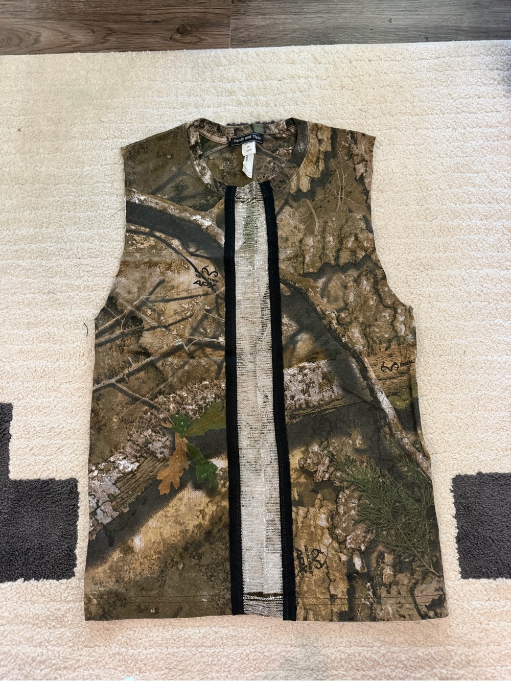 Women’s Camouflage Muscle Tee Tank Top - Moss Green